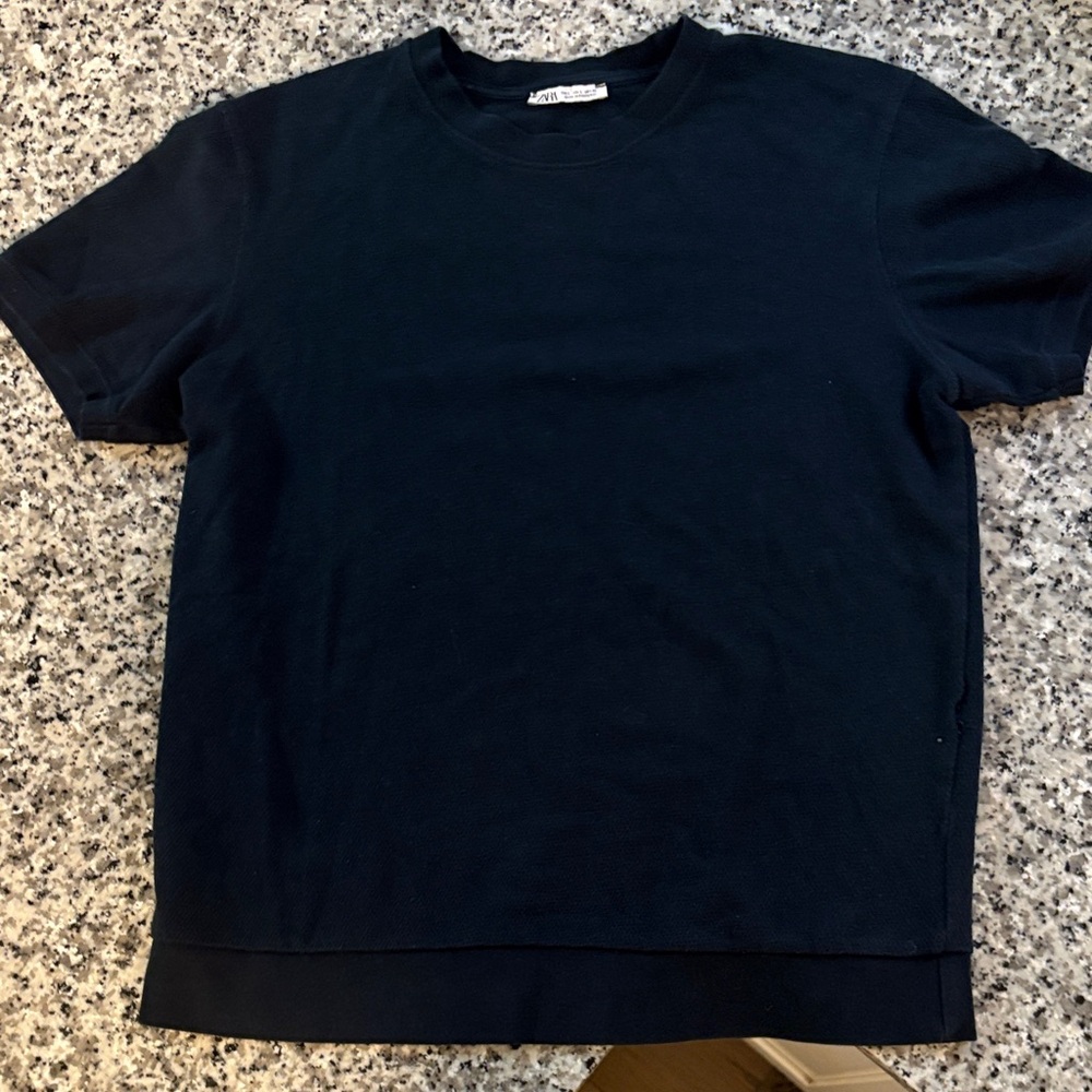 Zara Men's Black Short Sleeve Tee